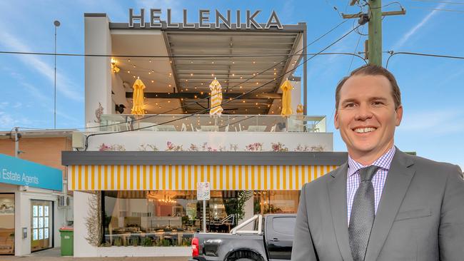 Colliers director Steven King in front of Hellenika. Photo: Supplied