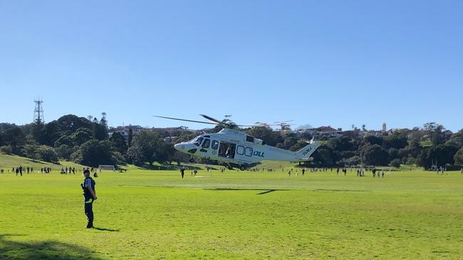 A child has been hit by a car near Queens Park. Picture: Sam Bellanto