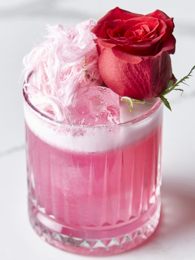 The rose cocktail. Picture: Kitti Gould