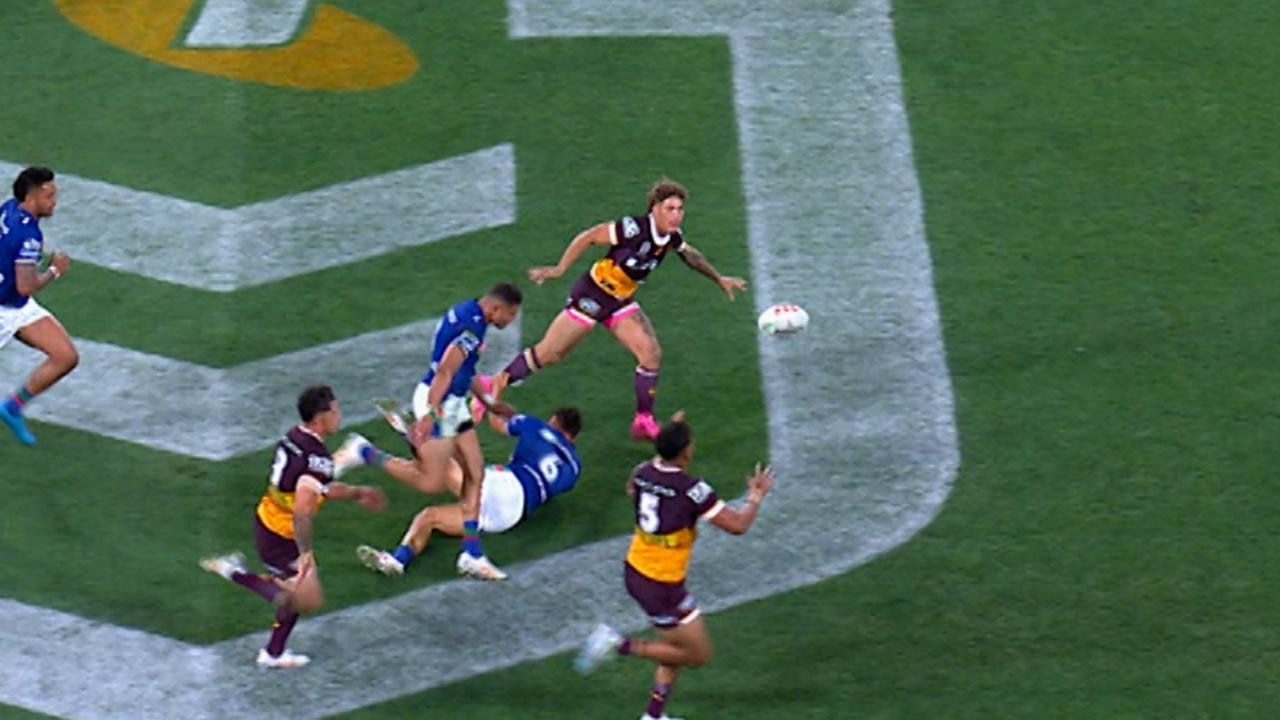 Reece Walsh’s infamous pass from the preliminary final against the Warriors.