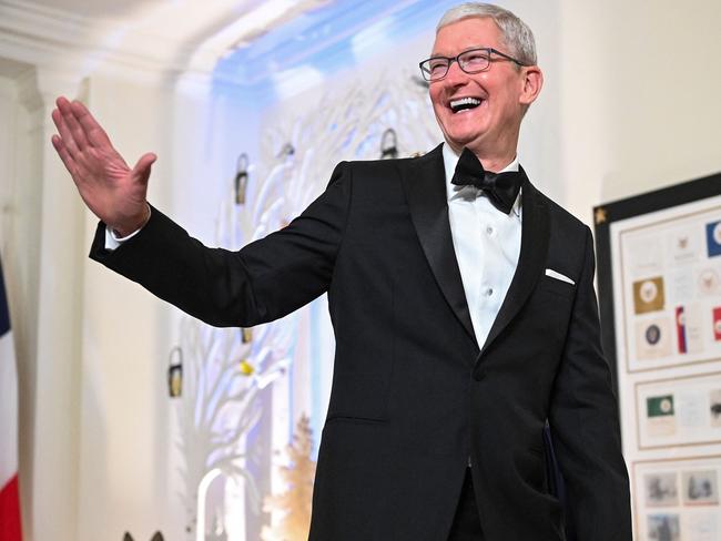 Apple CEO Tim Cook at the White House on December 1, 2022. Picture: Roberto Schmidt/AFP