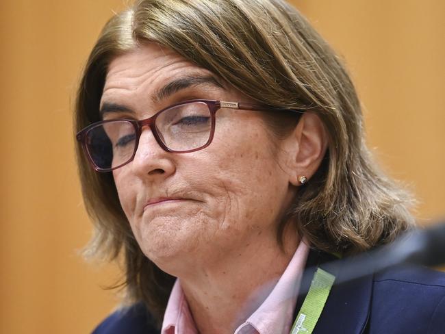 CANBERRA, AUSTRALIA, NewsWire Photos. OCTOBER 26, 2023: Governor of the Reserve Bank of Australia Michele Bullock appears before Senate estimates at Parliament House in Canberra. Picture: NCA NewsWire / Martin Ollman