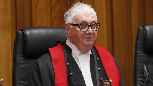 Chief Justice The Honourable Alan Blow AO. Ceremonial sitting for the 200 year anniversary of the Supreme Court of Tasmania. Picture: Nikki Davis-Jones