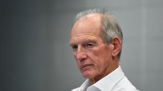 It’s time for Wayne Bennett to leave Brisbane, says Phil Rothfield. (AAP Image/Dave Hunt)