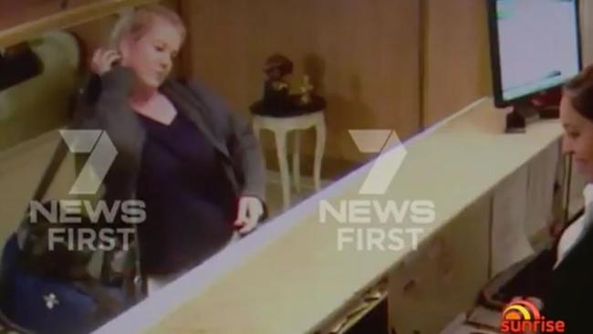 Hotel manager Ingrid Hernandez said the young Aussie arrived at the front desk without a booking. Picture: 7 News/ Sunrise.