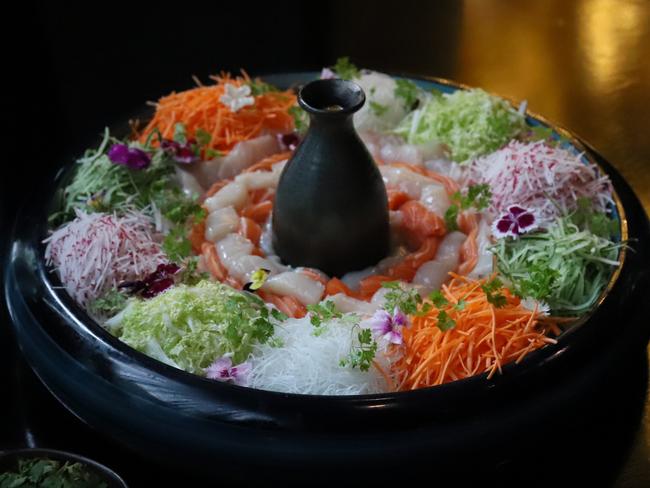 Chuuka’s Loh Sang includes salmon, kingfish and scallops. Picture: Jenifer Jagielski