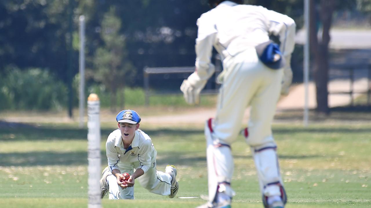 GPS First XI cricket between Brisbane Boys College and Churchie. Saturday February 11, 2023. Picture, John Gass