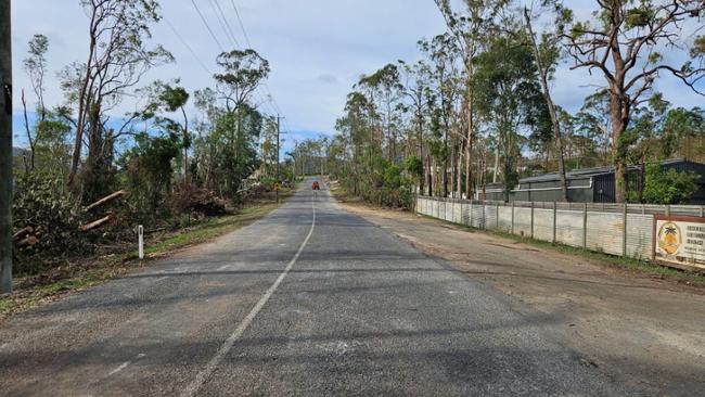 Kriedeman Road, at Upper Coomera, after Gold Coast City Council workers completed a clean up after the Christmas storm.