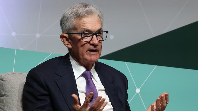 Federal Reserve Bank chair Jerome Powell. US core inflation in the past three months is now running at 4.5 per cent Picture: Getty Images