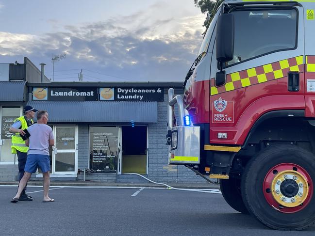 The fire destroyed 90 per cent of the store, according to Fire and Rescue. Picture: Tom McGann.