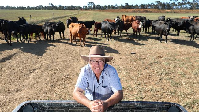 Trevor Caithness of Caithness Pastoral at Bairnsdale. Picture: Yuri Kouzmin