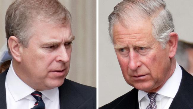 Prince Andrew and Prince Charles.
