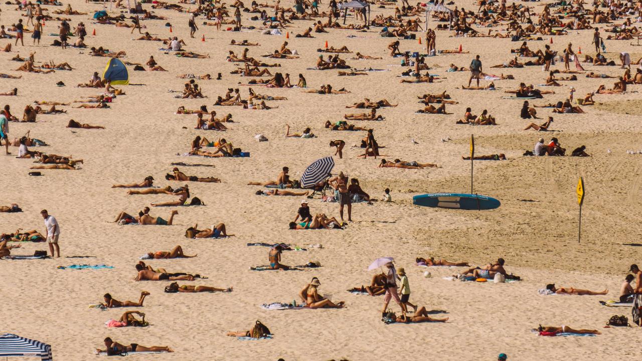 It was just the third time in history Sydney’s maximum temperature reached 34C in September. Picture: Justin Lloyd.