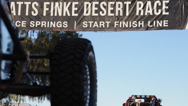 Action from Day 1 of the 2024 Finke Desert Race.