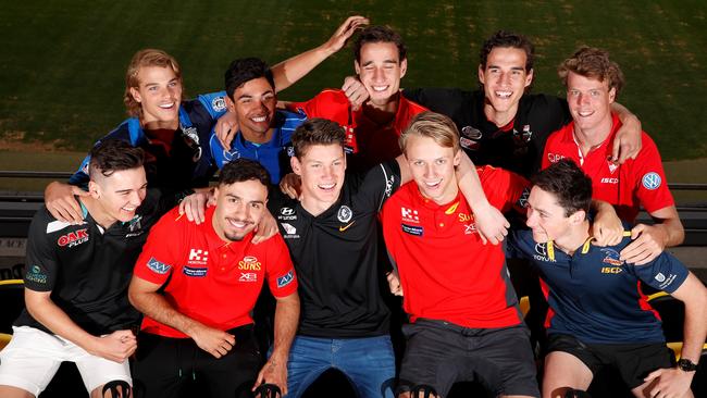 The top 10 draft picks after Thursday night’s first round at Marvel Stadium. Pic: Getty Images