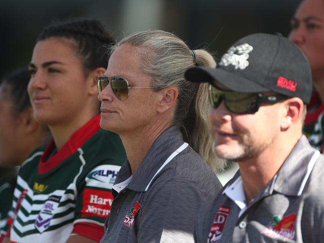 Tahnee Norris has coached the Burleigh Bears to five premierships in the Homcil Cup. Picture: Jason O'Brien/NRL Photos