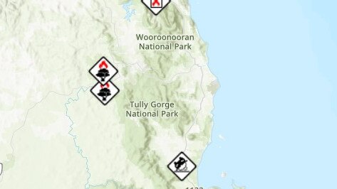 Emergency services including the rescue helicopter were called to two vehicle crash at Bilyana around 170km south of Cairns on Tuesday afternoon. Picture: Supplied