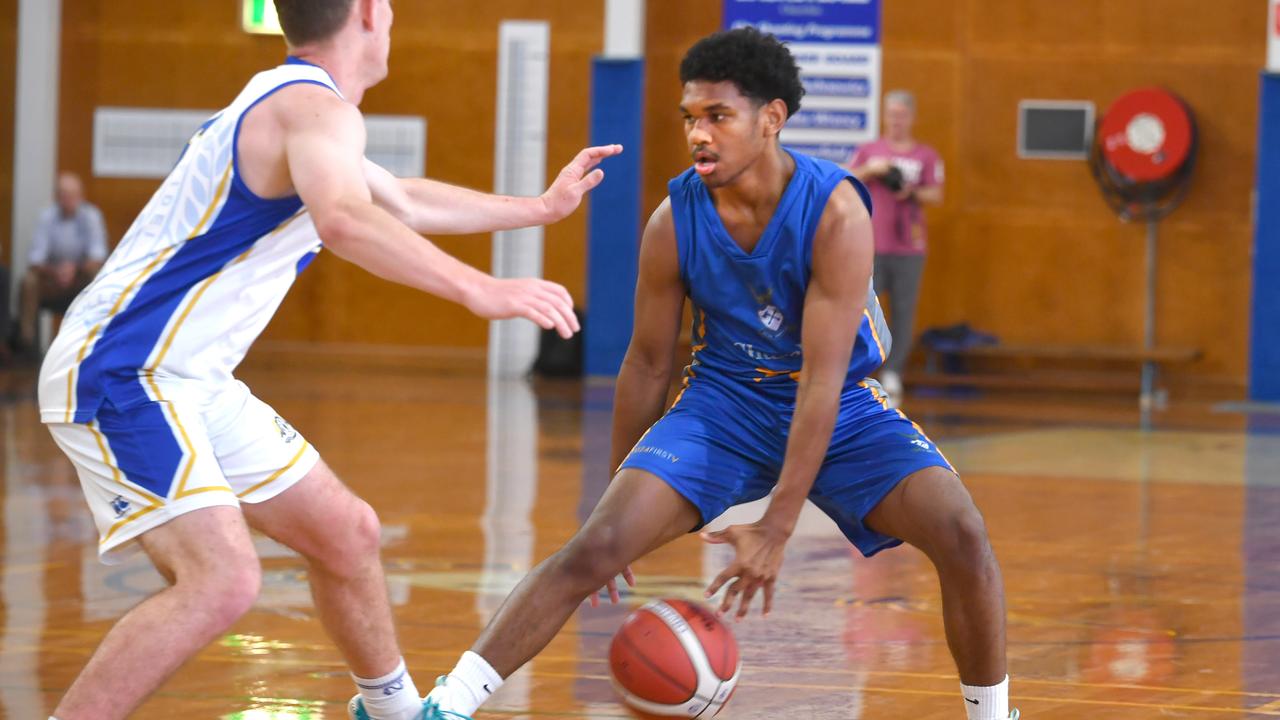 Noah Kirk. GPS First V basketball between Churchie and Nudgee. Saturday July 27, 2024. Picture, John Gass