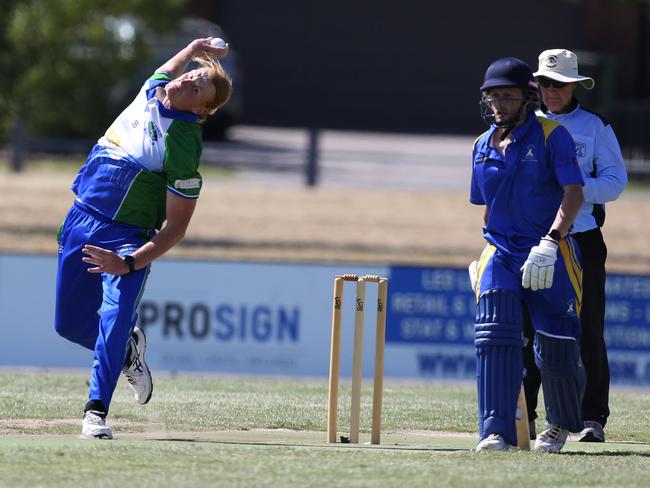 GDCA: East Sunbury bowler Nathan Dent. Picture: Stuart Milligan