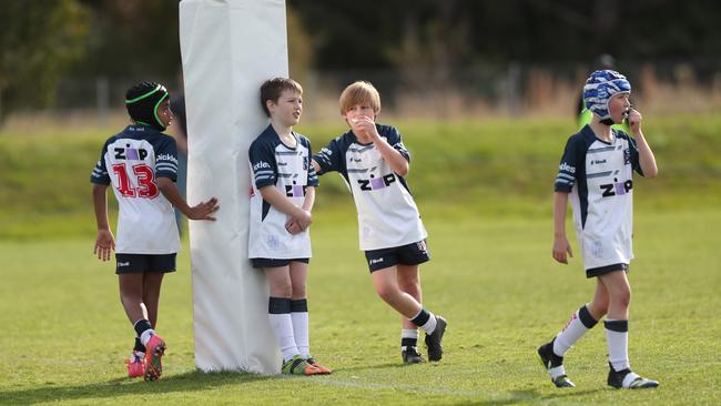 A quick chill out in the Warringah Green v Eastwood game.