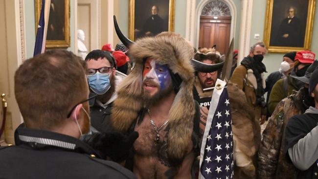 Supporters of US President Donald Trump enter the US Capitol on January 6, 2021. Picture: AFP