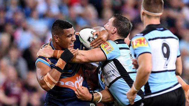 Moeaki Fotuaika proved a handful off the bench. Picture: Getty Images