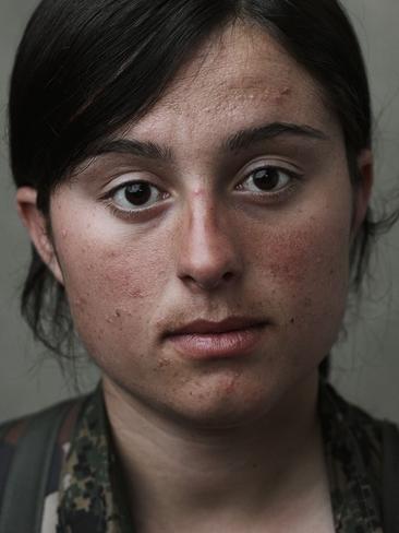 Women of the Shingal Resistance Unit. NYC photographer Joey L. travels to Iraqi Kurdistan and Syria to tell the story of guerilla groups fighting IS. Picture: Joey L.