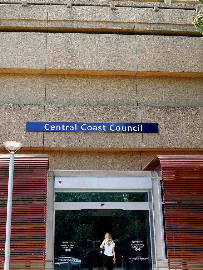 The Central Coast Council building at Gosford is on the list of assets to be sold.