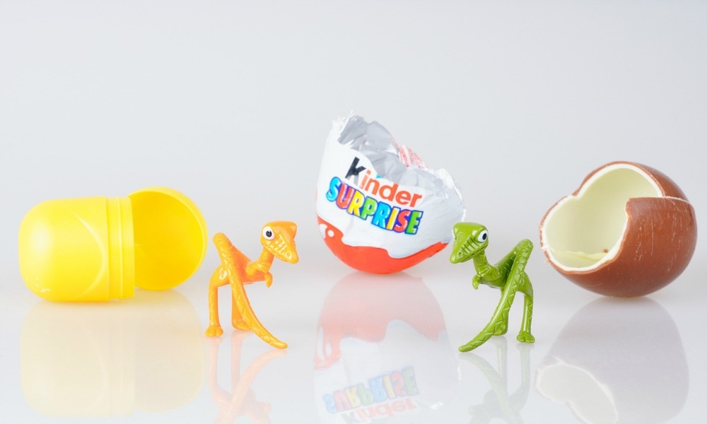 Kinder Surprise Toy Capsules Are Yellow Because They're Meant To