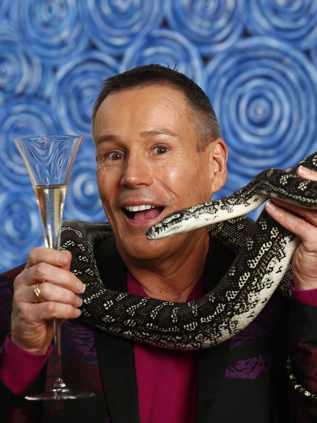 Craig Bennett has always loved show business … and snakes. Picture: John Appleyard