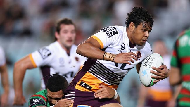 Broncos young gun Selwyn Cobbo has been fined and disqualified from driving for six months. Picture: Getty Images.