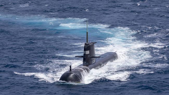 Royal Australian Navy submarine HMAS Rankin. Picture: POIS Yuri Ramsey/Australian Defence Force via Getty Images