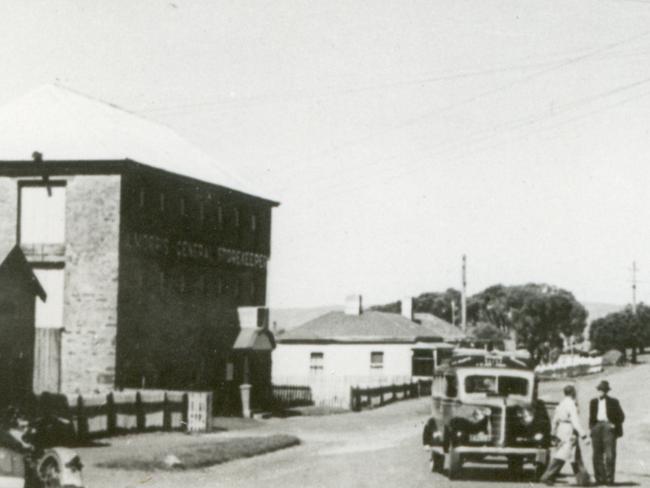 The general store in Swansea, Tasmania, has been in the Morris family’s hands for 150 years. Picture: COURTESY OF GLAMORGAN SPRING BAY HISTORICAL SOCIETY/MAUREEN FERRIS.