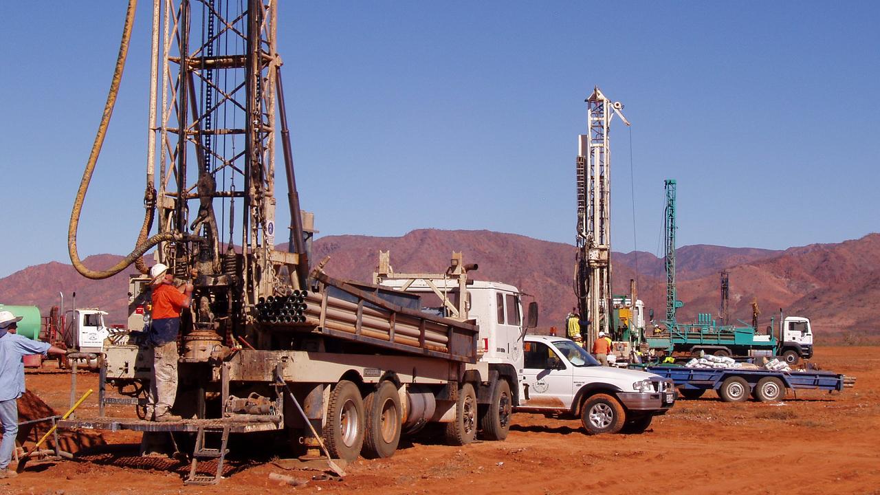 Drilling at Alliance Resources' Four Mile uranium project in South Australia. Picture: Supplied