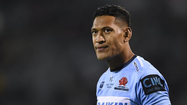 Time to go: Rugby Australia can no longer stand by Israel Folau. Picture: AAP