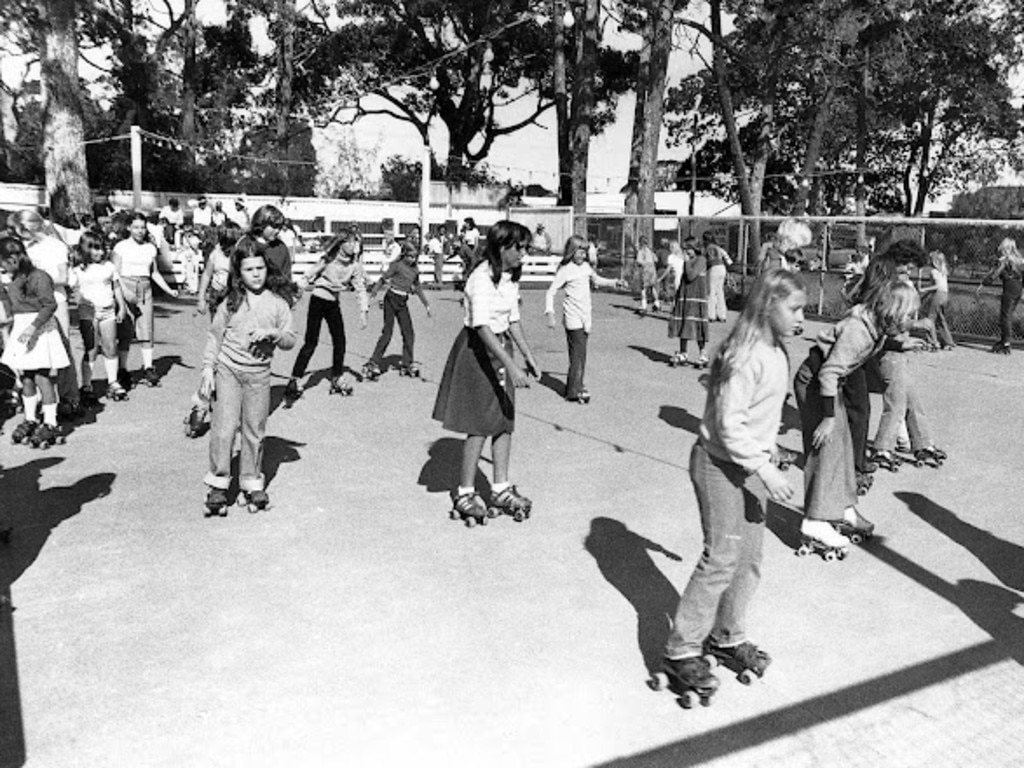 The skating rink at Scarness in its heyday.