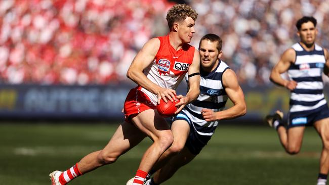 Warner was one of few shining lights for the Swans. Picture: Mark Kolbe/AFL Photos