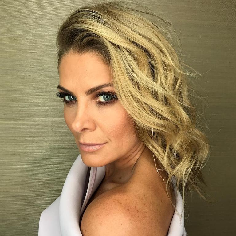 Natalie Bassingthwaighte ... "Sleek and Textured @natbassingthwaighte Makeup by @chantellebaker Hair by me @uvasalon @elevenaustralia #logies2017" Picture: @marieuva/Instagram