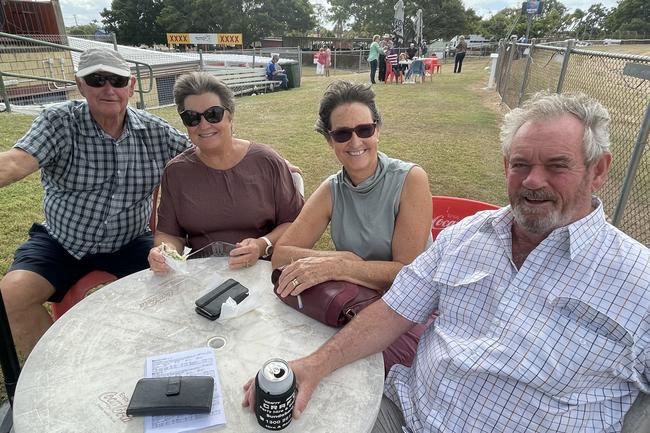 Karen and Jim Kirkland and Deb and Gordon Robinson enjoyed the Bundaberg Toyota Race Day on Mothers Day, Saturday May 13.