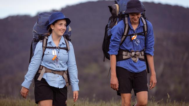 Students at Geelong Grammar’s Timbertop, where fees are almost $85,000. Picture: Supplied