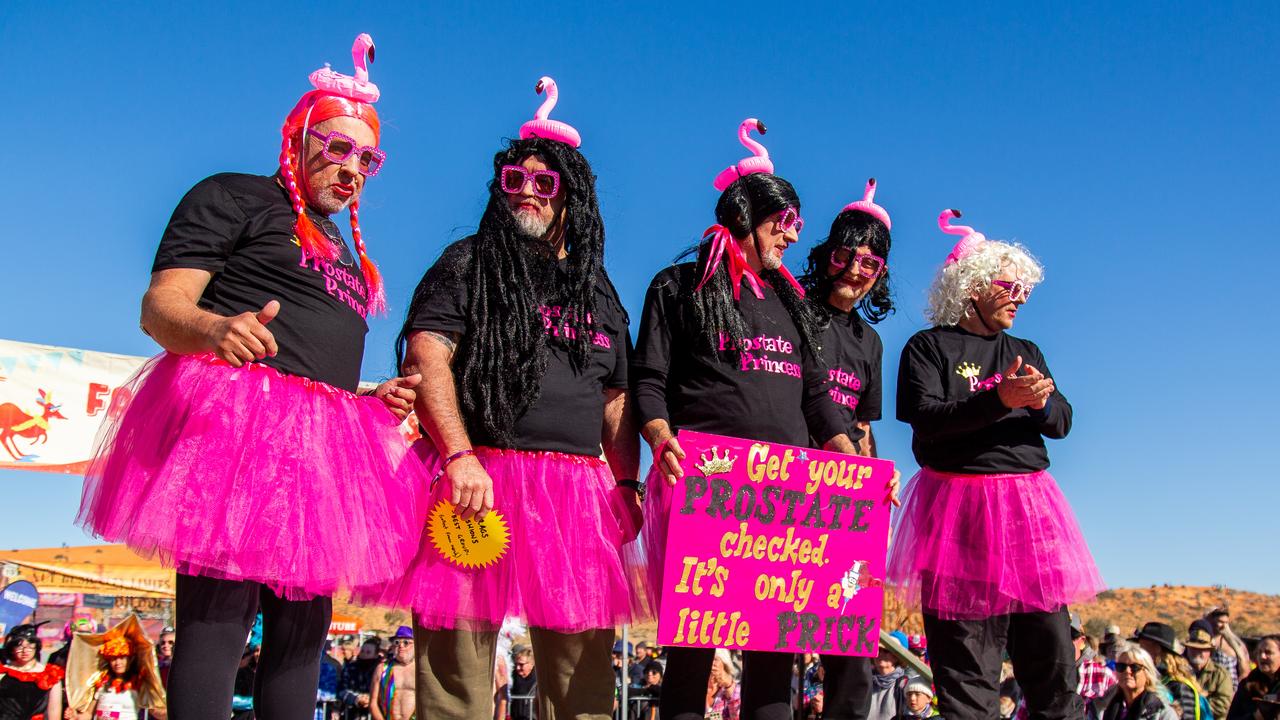 Colourful crowds at the Big Red Bash Drag Race.