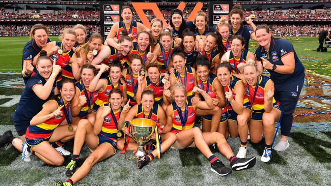 The Adelaide Crows are AFLW champions.