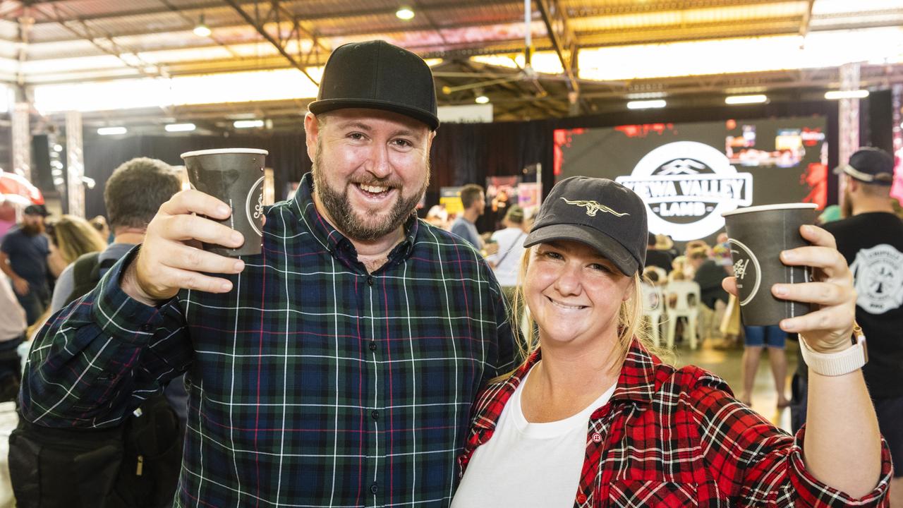 Trevor Shillington and Monique Staats at Meatstock at Toowoomba Showgrounds, Friday, April 8, 2022. Picture: Kevin Farmer