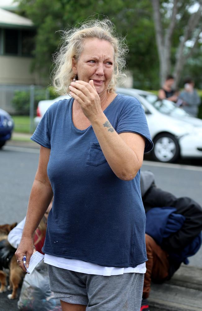 Linda Kirk realises she lost everything during the northern NSW floods. Picture: Nathan Edwards