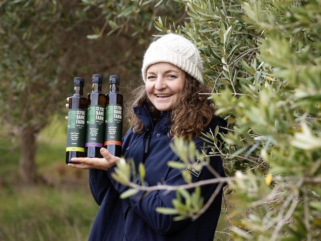 NEWS: Clydebank FarmClydebank Farm produces olive oil and Babydoll Southdown sheep.PICTURED: Jen Ma with her olive oilPicture: Zoe Phillips