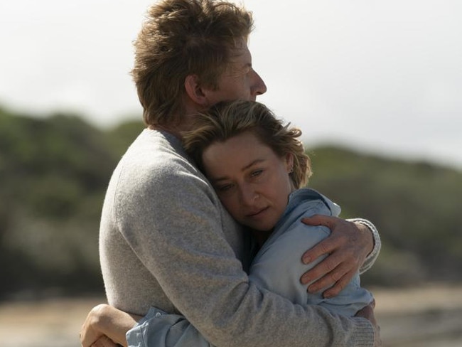 Asher Keddie and David Wenham in Fake.