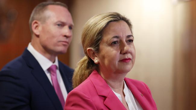 Premier Annastacia Palaszczuk at Parliament House on Monday. Picture: Liam Kidston