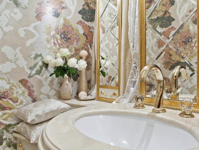 Even the sinks are super-fancy. Picture: La belle/Exclusivepix