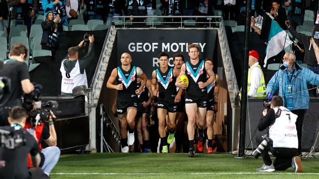 The Power could be boosted in their pursuit of a flag. Picture: Michael Willson/AFL Photos via Getty Images