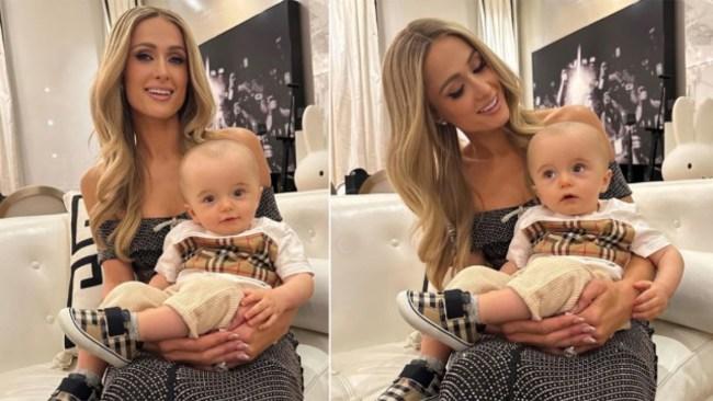 Paris Hilton was trolled for the shape of her son's head. Photo: Instagram